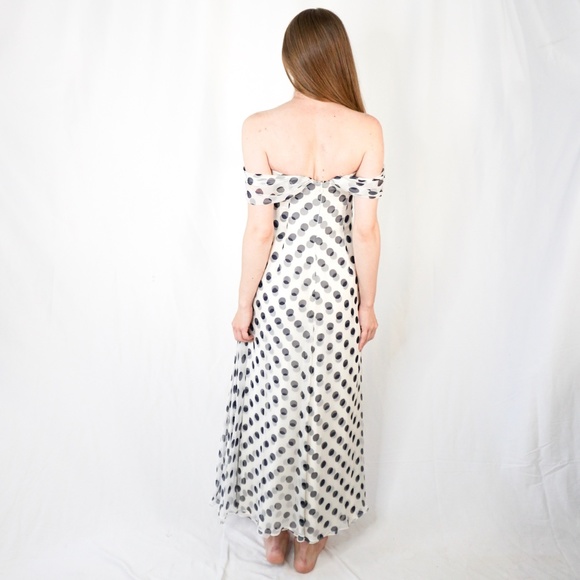 CAROLINA HERRERA Couture PolkaDot Strapless Dress - Picture 5 of 8